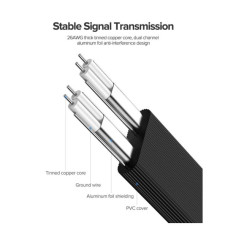 Кабель для передачі даних SATA 3 Data Cable 0.5m 90° corner US217 Black Ugreen (30797)