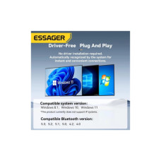 Bluetooth-адаптер Essager Freedom Bluetooth 5.4 Black (EBT54-JH01-P)