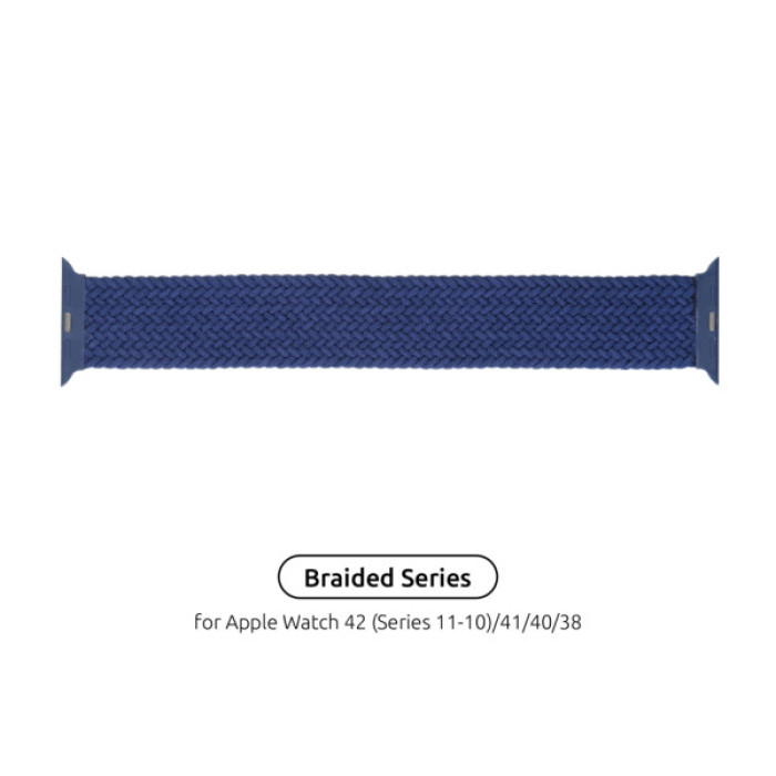 Ремінець до смарт-годинника Armorstandart Braided Solo Loop для Apple Watch 42 (Series 11-10)/41/40/38 Atlantic Blue Size 6 (144 mm) (ARM58068)