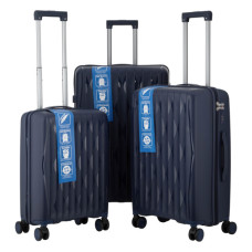 Набір валіз 2E M7979 (L+M+S) темно-синій (2E-PP-M7979-SET3-DB)