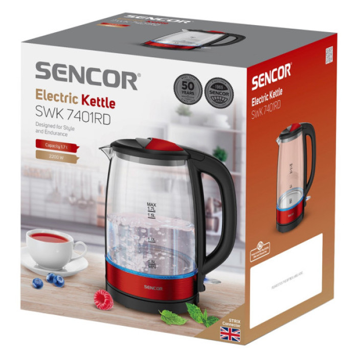 Електрочайник Sencor SWK7401RD