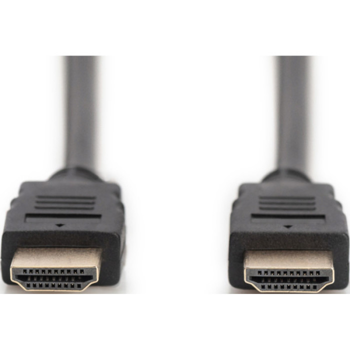 Кабель мультимедійний HDMI M to HDMI M 2.0m 4K60Hz w/Ethernet black Digitus (DB-330123-020-S)