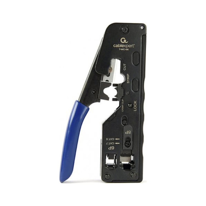 Інструмент RJ45/RJ12/RJ11 обрізає при обтиску Cablexpert (T-WC-06)