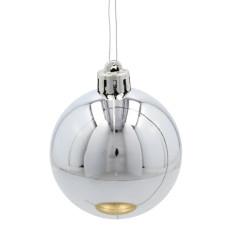 Ялинкова іграшка Chomik пластикові кульки 20 шт,  5см, сріблясті (5900779893801_3)