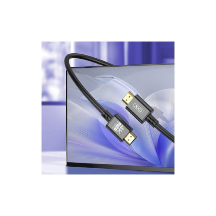 Кабель мультимедійний HDMI M to HDMI M 3.0m V2.0 black XO (GB017A-HDMI.tranish)