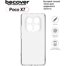 Чохол до мобільного телефона BeCover Poco X7 Transparent (713778)