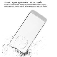 Чохол до мобільного телефона BeCover Xiaomi Redmi Note 15 5G Transparent (715050)