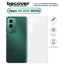 Чохол до мобільного телефона BeCover Anti-Shock Oppo A5 2025 4G/5G Clear (713815)
