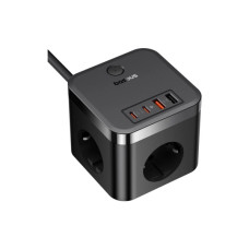Мережевий фільтр живлення Baseus PowerCombo Cube Power Strip (E00066400117-00)