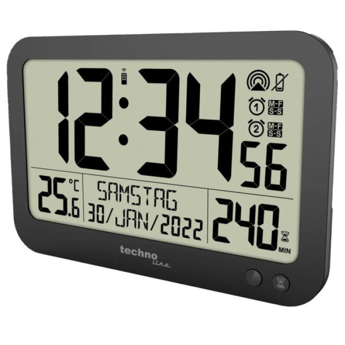 Настінний годинник Technoline WS8026 Black (DAS302460)