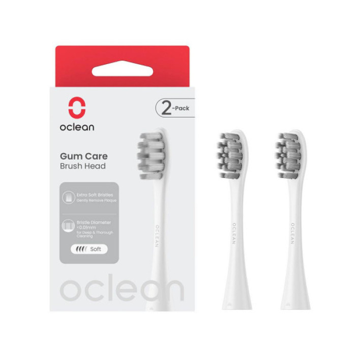 Насадка для зубної щітки Oclean Brush Head Gum Care 2-pack White (6970810554212)