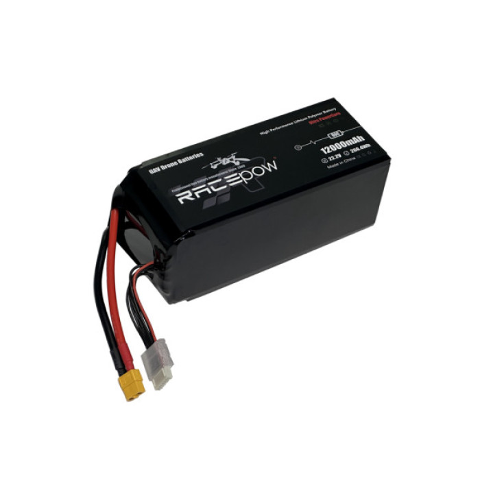Акумуляторний блок RacePow Lipo 6s 12000mAh 60C XT60 (12000mAh-6s-60C)