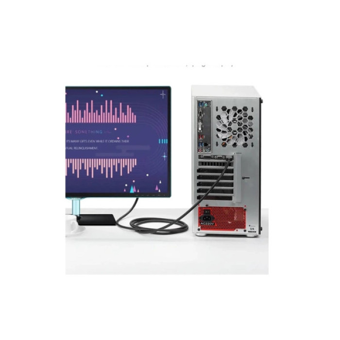 Кабель мультимедійний HDMI M to DVI M 1.0m 4K60Hz black Vention (ABFBF)