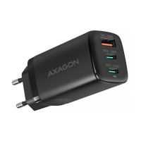 Зарядний пристрій AXAGON 1xUSB + 2xUSB-C 65W QC4+ PD3.0 PPS black (ACU-DPQ65)