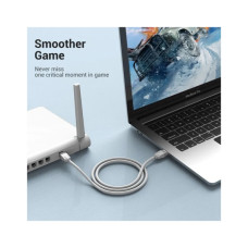 Патч-корд 1м, UTP cat 6 RJ-45 gray Vention (IBEHF)