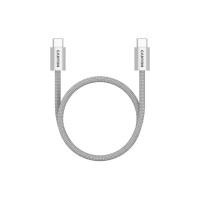 Дата кабель USB-C to USB-C 1.0m 60W Magnet Braided Light Grey Canyon (CND-CCMG60AB15LG)