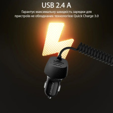 Зарядний пристрій Promate 17W USB + Lightning (voltrip-i.black)