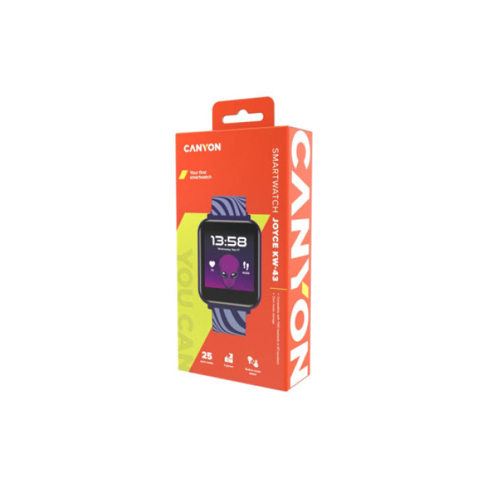 Смарт-годинник Canyon Joyce KW-43 DUAL BT Music Blue (CNE-KW43BL)