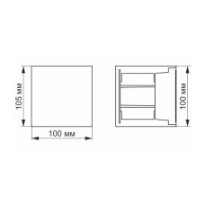 Світильник Videx LED AR04 IP54  6W 2700K (VL-AR04-062W)