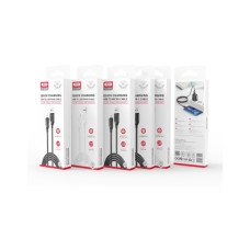 Дата кабель USB 2.0 AM to Micro 5P 1.0m braided black XO (NB235_M_Black)