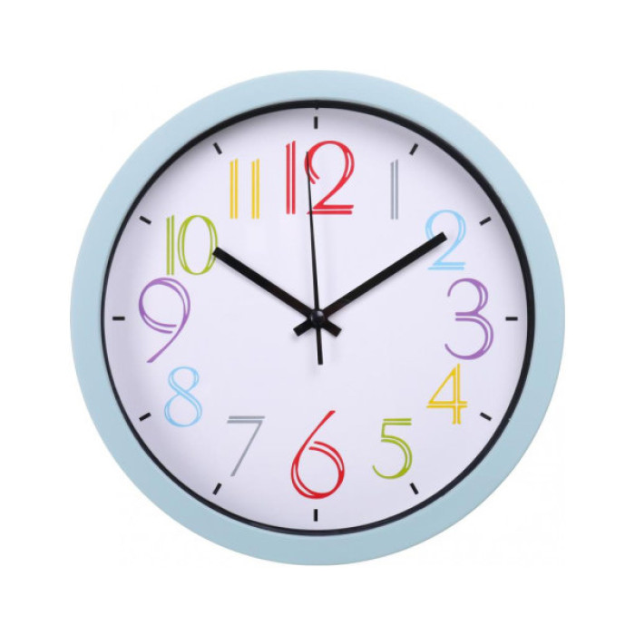 Настінний годинник Optima Rainbow пластиковий, білий (O52095)