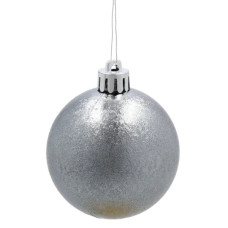 Ялинкова іграшка Chomik пластикові кульки 24 шт, 6 см, мікс кольорів (5900779899988)