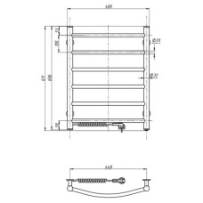 Сушарка для рушників Navin Камелія 480x800 (12-007130-4860)