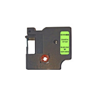 Стрічка для принтера етикеток UKRMARK RL-D-R-46030-BK/LG шовкова стрічка. для DYMO серії D1. 12мм (900311)