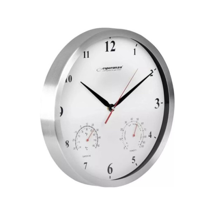 Настінний годинник Esperanza Wall Clock Washington 30 см White (EHC008W)