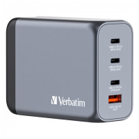 Зарядний пристрій Verbatim GaN 200 W 4 ports (2xUSB-C-100 W,USB-C-65 W /USB-A -3.0) (32204)