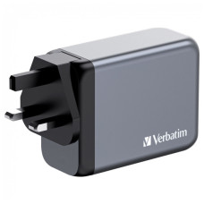 Зарядний пристрій Verbatim GaN 200 W 4 ports (2xUSB-C-100 W,USB-C-65 W /USB-A -3.0) (32204)