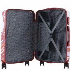 Валіза Semi Line 24" M T5654-2 White/Red Print (DAS302889)