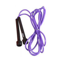 Скакалка LiveUp PVC Jump Rope LS3115-p в тубусі чорний/фіолетовий 275x0.5см (6951376100648)