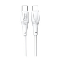 Дата кабель USB-C to USB-C 1.0m 60W High Elastic Zeus XO (NBQ239B_White)
