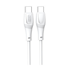 Дата кабель USB-C to USB-C 1.0m 60W High Elastic Zeus XO (NBQ239B_White)