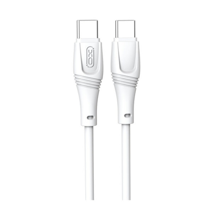 Дата кабель USB-C to USB-C 1.0m 60W High Elastic Zeus XO (NBQ239B_White)