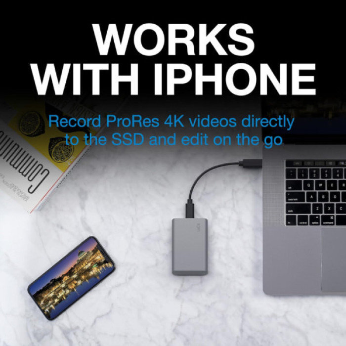 Накопичувач SSD USB Type-C 1TB Mobile Secure LaCie (STKH1000800)