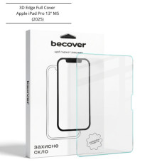 Скло захисне BeCover 3D Edge Full Cover Apple iPad Pro 13" M5 (2025) (714777)