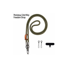 Ремінець для смартфону ColorWay Freedom Strap, green (CW-SCFS-GN)