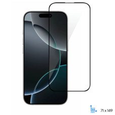 Скло захисне 2E Apple iPhone 16 Pro(6.3) 2.5D FCFG black (2E-IP-16P-6.3-SMFCFG-BB)