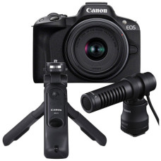 Цифровий фотоапарат Canon EOS R50 + RF-S 18-45 IS STM Black Creator Kit (5811C036)