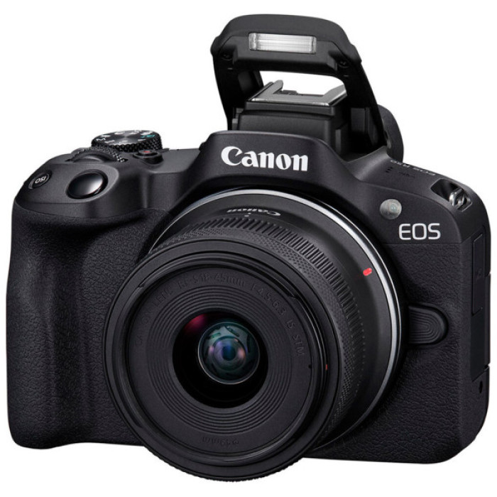 Цифровий фотоапарат Canon EOS R50 + RF-S 18-45 IS STM Black Creator Kit (5811C036)