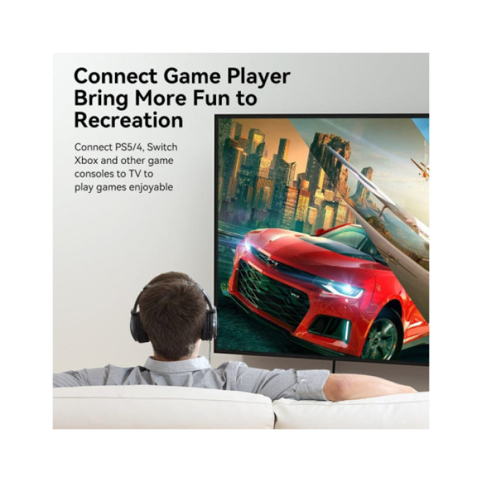 Кабель мультимедійний HDMI M to HDMI M 5.0m 4K30Hz black Vention (ALIBJ)