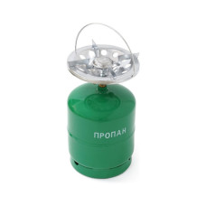 Побутовий газовий балон Voltronic GL-7.2 3кг (7,2л) + пальник 20354 Green (GB/GL-7.2G)