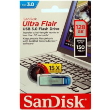 USB флеш накопичувач SanDisk 128GB Ultra Flair Blue USB 3.0 (SDCZ73-128G-G46B)