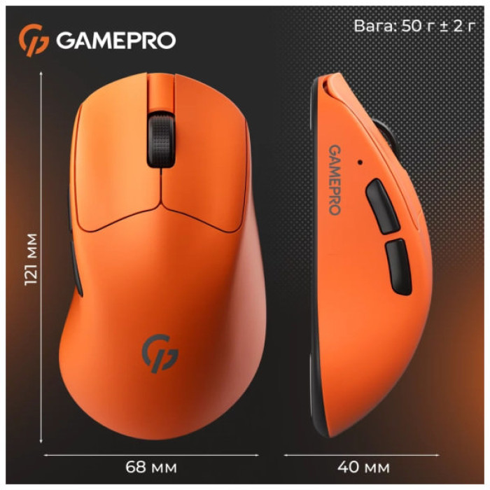 Мишка GamePro Genesis Avenger Wireless/Bluetooth/USB Orange (GM096O)