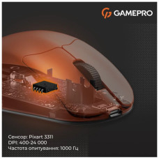 Мишка GamePro Genesis Avenger Wireless/Bluetooth/USB Orange (GM096O)