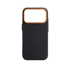 Чохол до мобільного телефона Armorstandart LikeCarbon2 SE MagCase Apple iPhone 17 Pro Black Orange (ARM89161)