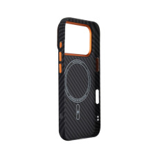 Чохол до мобільного телефона Armorstandart LikeCarbon2 SE MagCase Apple iPhone 17 Pro Black Orange (ARM89161)