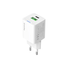 Зарядний пристрій ColorWay GaN Mini 30W PD Port PPS USB (Type-C PD + USB QC4.0) white (CW-CHS053PD-WT)